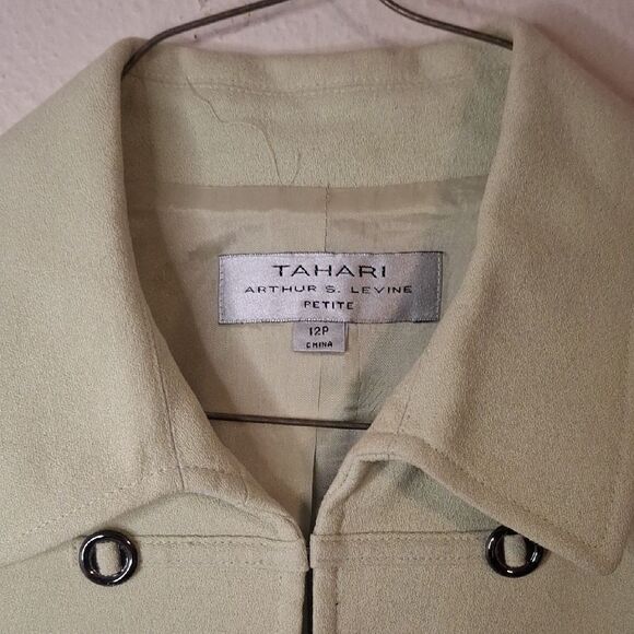 Tahari Stylish Women's Jacket in Light Green size 12 petite - Picture 2 of 6